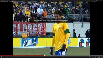 Vidéo penalty raté Neymar : La star du Brésil se rate complètement face à la Colombie