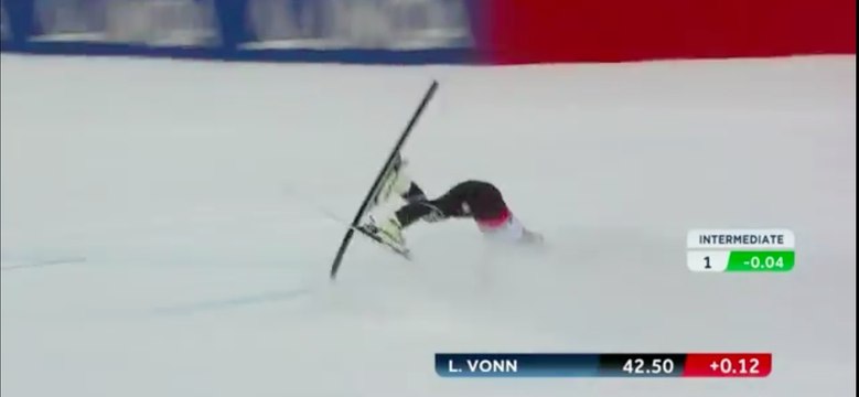 L'impressionnante chute de Lindsey Vonn lors du Super G des championnats du monde