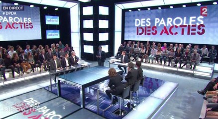 Intrusion sur le plateau Des paroles et des actes