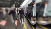 Yolda duramayan metrobüs faciaya davetiye çıkardı! Yaralılar var