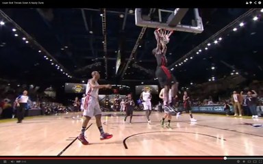 Le dunk d'Usain Bolt au cours du All Star Game 2013