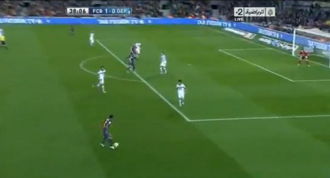 Le but d'Alexis Sanchez lors de FC Barcelone - Deportivo La Corogne