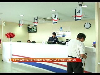 Dua pegawai kanan Syabas ditamatkan perkhidmatan