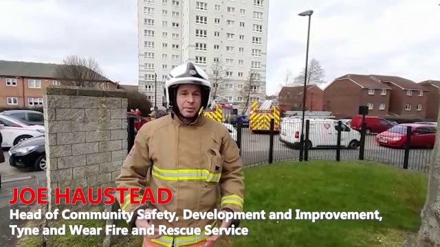 Tyne and Wear Fire and Rescue Service perform real-time evacuation of Sunderland residential tower block