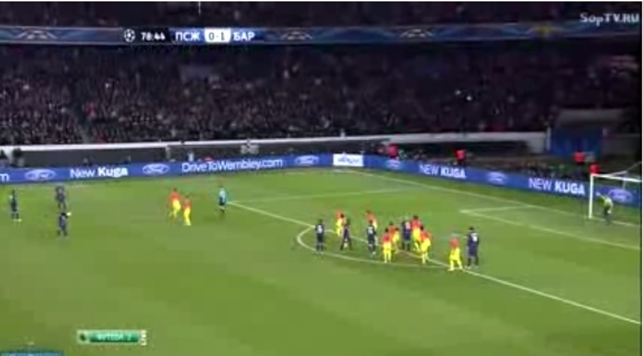 Le but de Zlatan Ibrahimovic lors de PSG - FC Barcelone