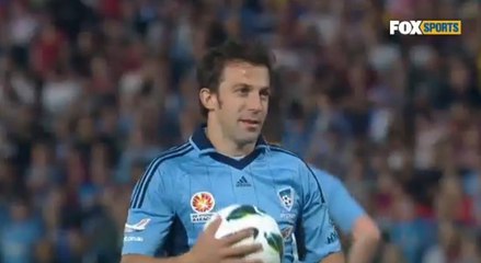 Vidéo but Alessandro Del Piero : Sur un pénalty incroyable, le joueur du Sydney FC offre la victoire à son équipe