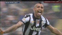 Le but d'Arturo Vidal magnifique lors du derby Torino - Juventus