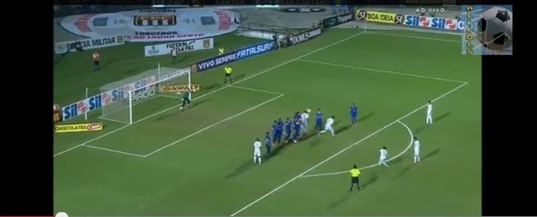 Le but de Neymar sensationnel lors de Santos - Sao Caetano... avec une nouvelle coupe de cheveux en bonus
