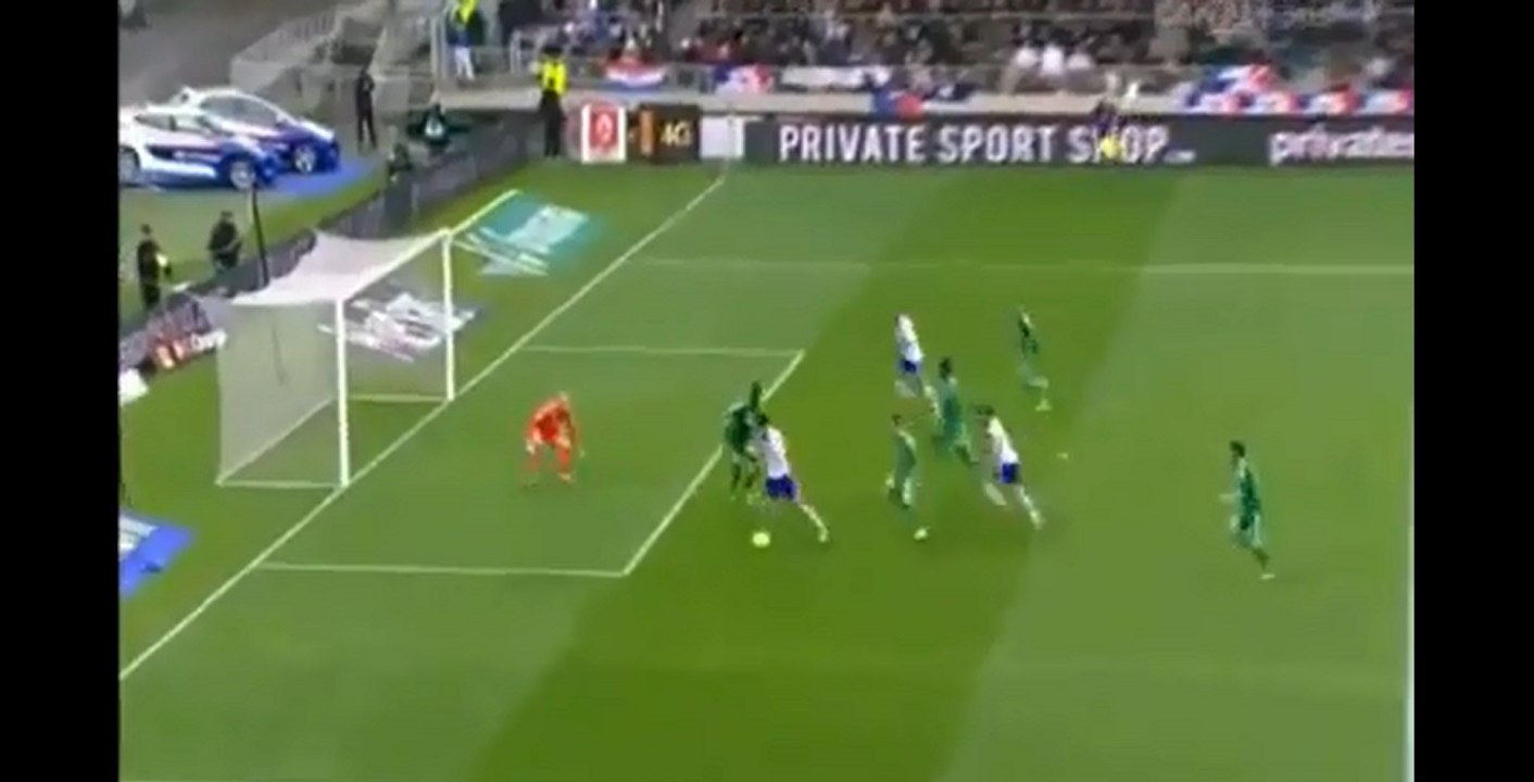 Le but de Yoann Gourcuff lors de Lyon - Saint-Etienne