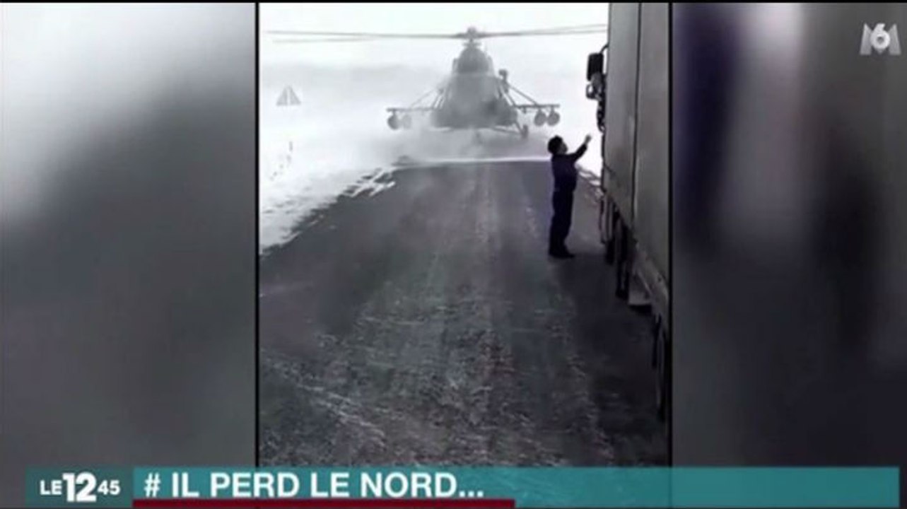 Le zapping du 21/02 : Perdu, un hélicoptère de l’armée russe demande son chemin à un camionneur