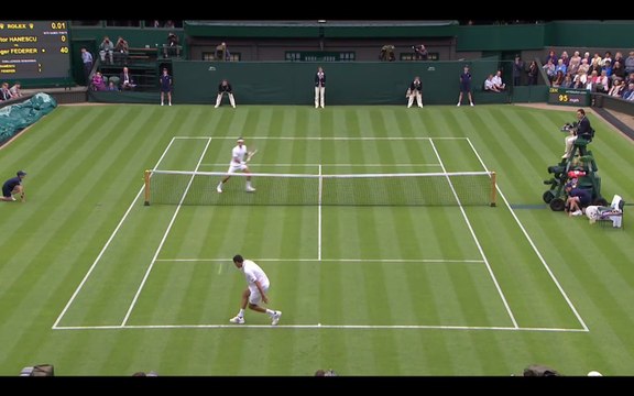 Wimbledon 2013 : La volée magique de Roger Federer face à Victor Hanescu