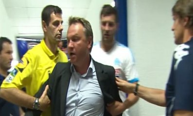 Frédéric Hantz insulte le préparateur physique de l'OM à la fin du match Bastia - Marseille