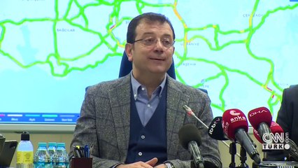 İmamoğlu: Trafiği hafif görüp özel araçla sahaya çıkmayın