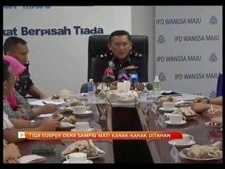 Tiga suspek dera sampai mati kanak-kanak ditahan