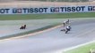 Moto GP: La chute de Dani Pedrosa spectaculaire au Grand Prix d'Aragon