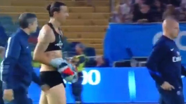 Pourquoi Zlatan Ibrahimovic portait un soutien-gorge lors de PSG - Real Madrid ?