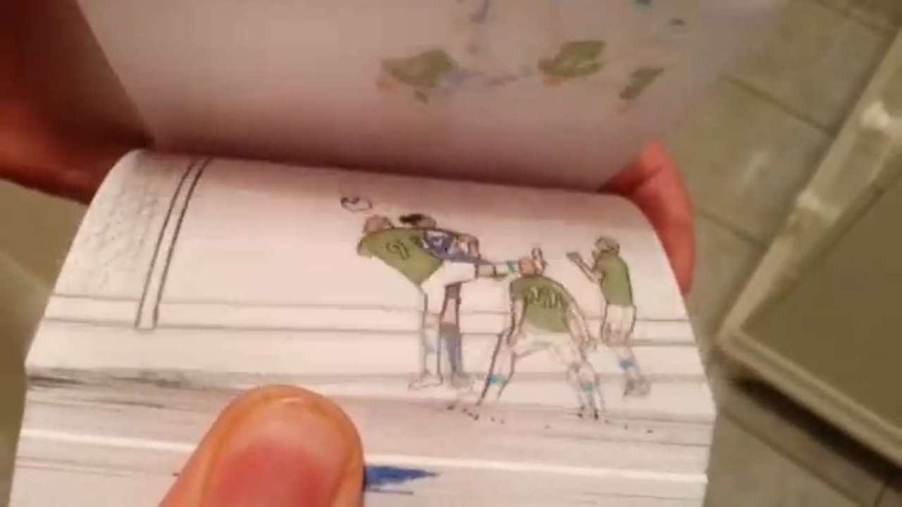 Le flip book de Zlatan Ibrahimovic, son incroyable but contre Bastia en dessin