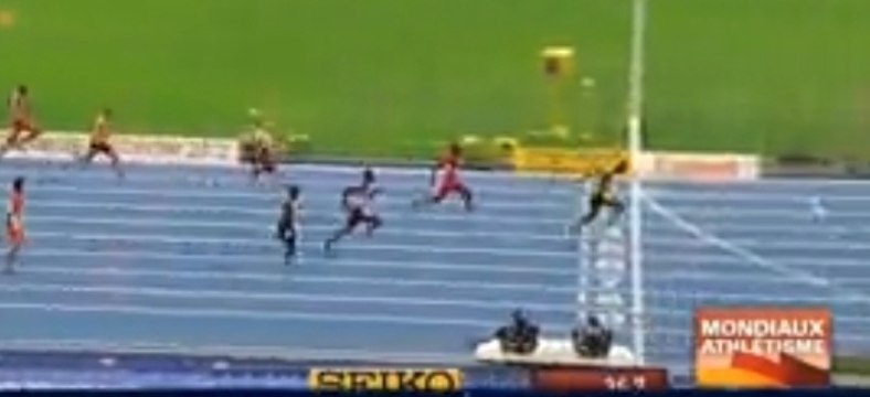 Championnat du monde d'athlétisme 2013 : Usain Bolt médaillé d'or avec le relais 4x100m