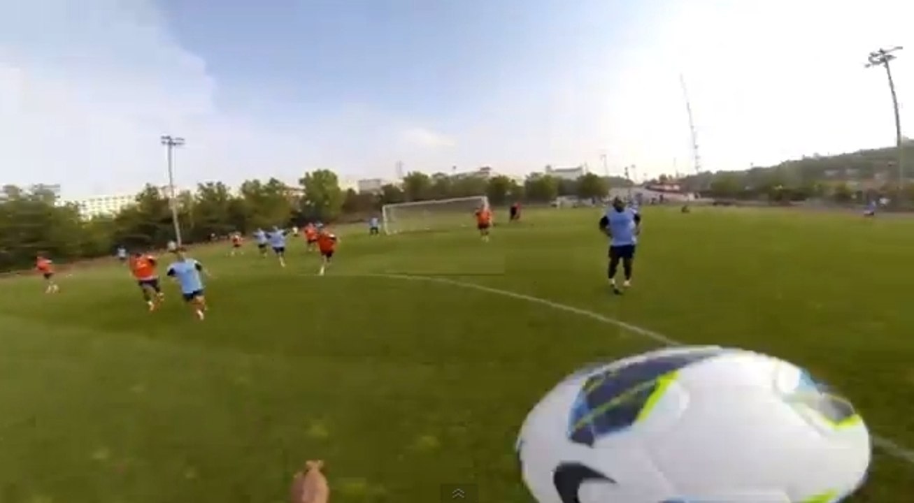 A l'entraînement avec les joueurs de Manchester City grâce aux caméras GoPro