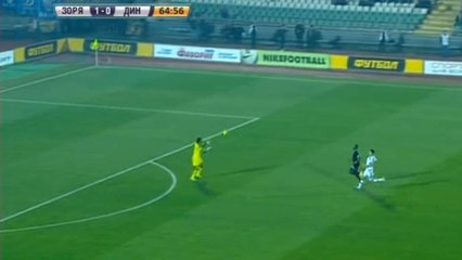 Insolite : La boulette d'Oleksander Shovkovskiy énorme lors de Zarja Lugansk - Dynamo Kiev