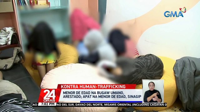 Menor de edad na bugaw umano, arestado; 4 na menor de edad, sinagip | 24 Oras