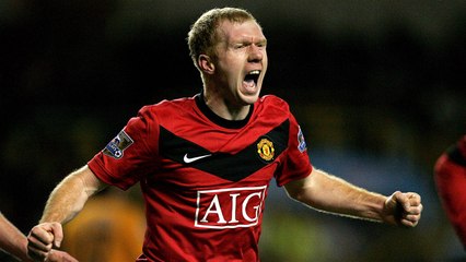 Même retraité Paul Scholes met des buts du milieu de terrain