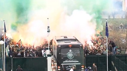 L'incroyable soutien des supporters de Saint-Etienne avant le derby contre Lyon