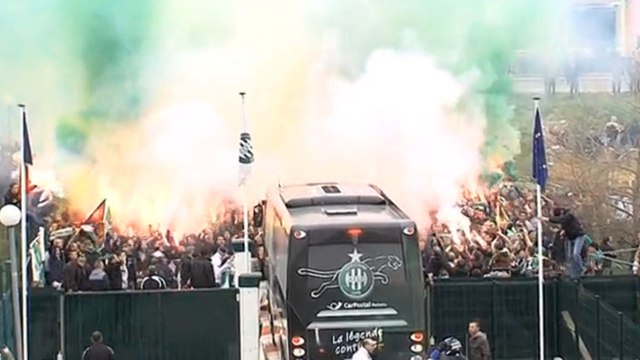 L'incroyable soutien des supporters de Saint-Etienne avant le derby contre Lyon