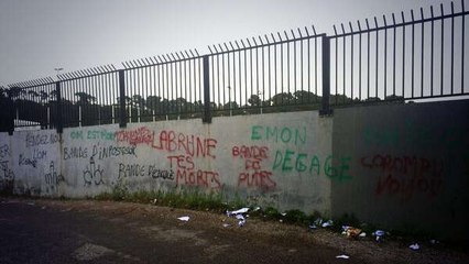 OM : Des tags et des insultes sur les murs du centre d'entraînement