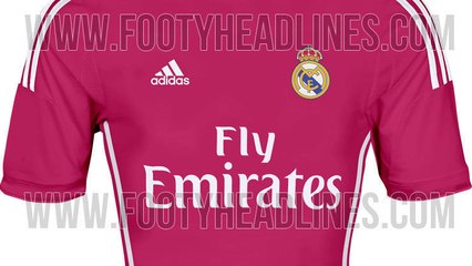 Real Madrid : Le nouveau maillot extérieur rose pour la saison 2014-2015