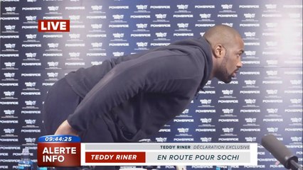 Sotchi 2014 : Teddy Riner en saut à ski pour les Jeux Olympiques