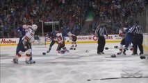 Insolite : Une bagarre gnrale clate en Hockey aprs 2 secondes de jeu lors de Calgary-Vancouver