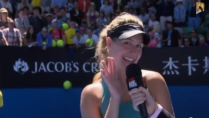 Open d'Australie 2014 : Qualifiée, Eugénie Bouchard demande un rendez-vous avec Justin Bieber