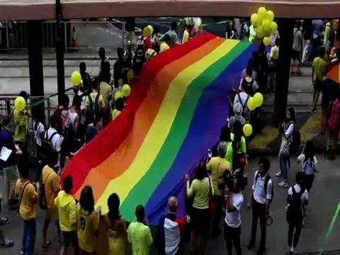 Hong Kong LGBT protesters say city lags behind in gay rights