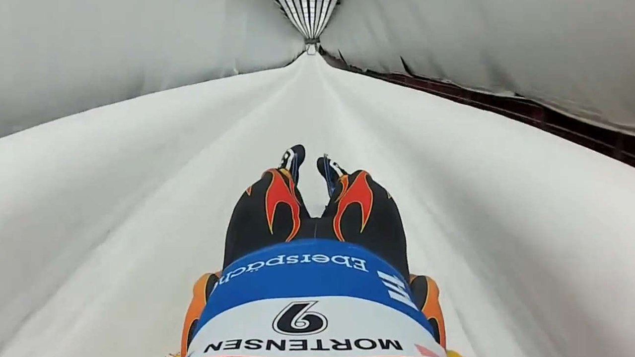 Une descente en luge en caméra embarquée à près de 130 km/h