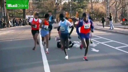 Mo Farah s'évanouit au semi-marathon de New York