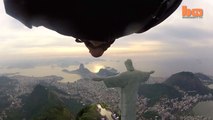 Ludovic Woerth fait du Wingsuit au dessus du Christ Rédempteur à Rio de Janeiro!