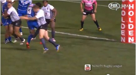 Le rugbyman Korbin Sims réalise le plus gros et puissant plaquage de l'année