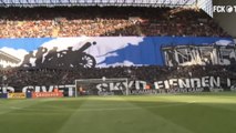 Le tifo incroyable des supporters de Copenhague avec une banderole animée