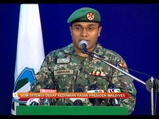 Bom ditemui berhampiran kediaman rasmi Presiden Maldives