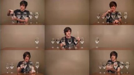 Découvrez une chanson réalisée avec des verres à vin en vidéo