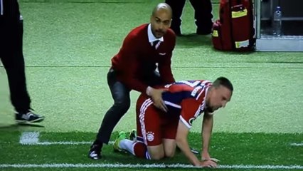 Le massage sensuel et hilarant de Pep Guardiola à Franck Ribéry