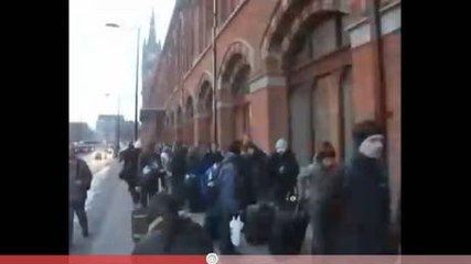 Une queue interminable pour les passagers de l'Eurostar à Londres