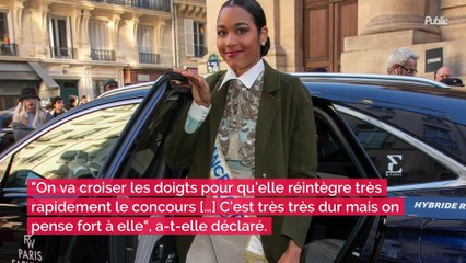 Après l'annonce choc de Sylvie Tellier concernant la candidate française à Miss Univers, cette dernière s'exprime, en larmes...