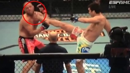 Un ko impressionnant après un coup de pied ultra-violent en MMA
