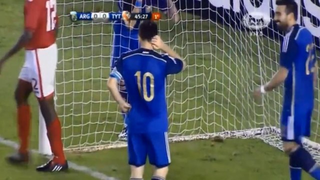 Lionel Messi rate une occasion énorme avec l'Argentine contre Trinité et Tobago