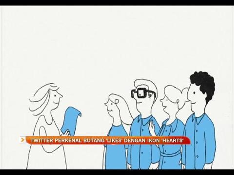Twitter perkenal butang 'Likes' dengan ikon 'Hearts'