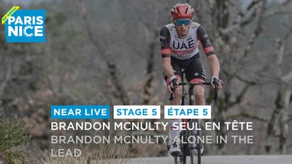 Brandon McNulty seul en tête / Brandon McNulty alone in the lead - Étape 5 / Stage 5 - #ParisNice2022