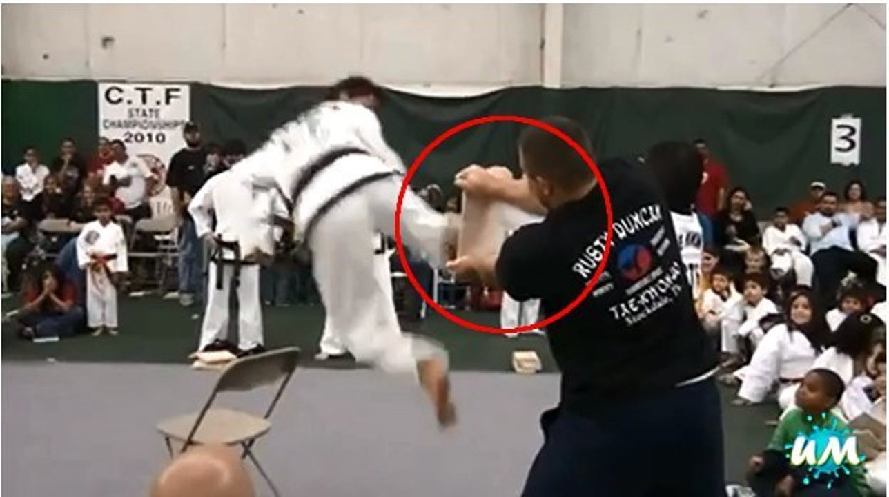 Taekwondo : Il met ko son coéquipier en voulant casser une planche
