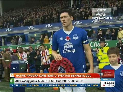 Hatrik Arouna Kone bantu Everton berpesta gol